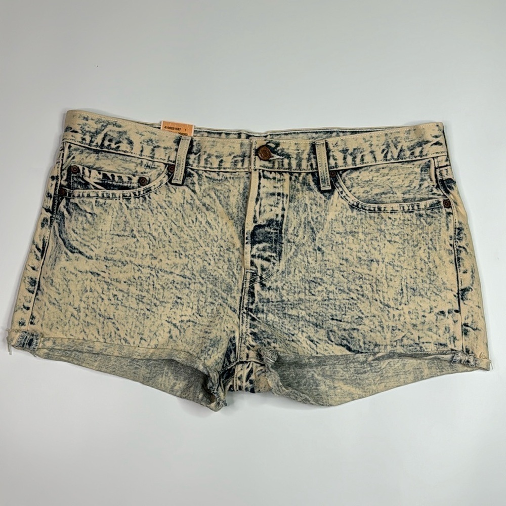 Levi's 501 Straight Button Fly Acid Was Shorts Size 31 NWT